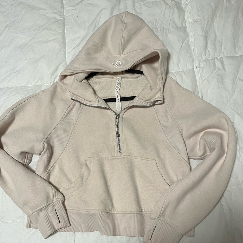 Lululemon crop scuba half zip